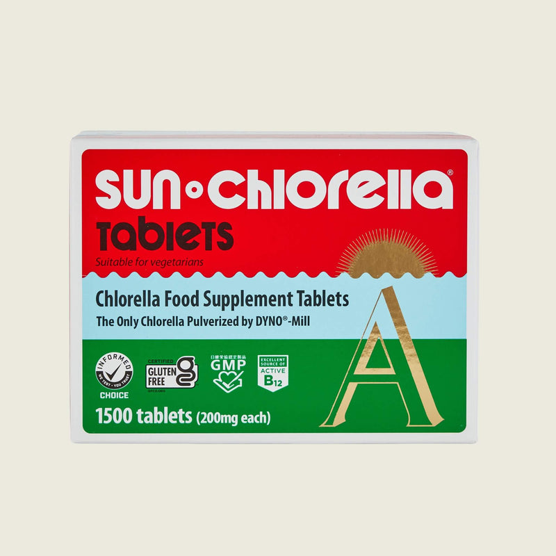 Sun Chlorella 'A' 1500 x 200mg Tablets-Sun Chlorella UK | Wholefood Supplements