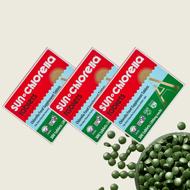 Sun Chlorella 'A' 300 Tablets - 3 Pack Bundle (10% Saving)